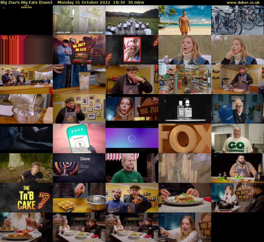 Big Zuu's Big Eats (Dave) Monday 31 October 2022 18:30 - 19:00