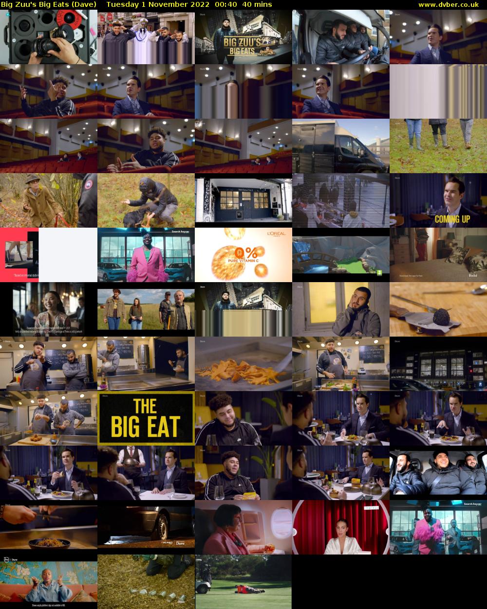 Big Zuu's Big Eats (Dave) Tuesday 1 November 2022 00:40 - 01:20