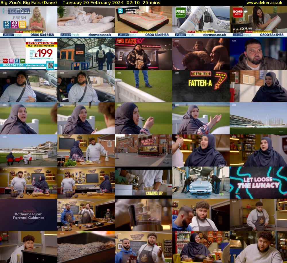 Big Zuu's Big Eats (Dave) Tuesday 20 February 2024 07:10 - 07:35
