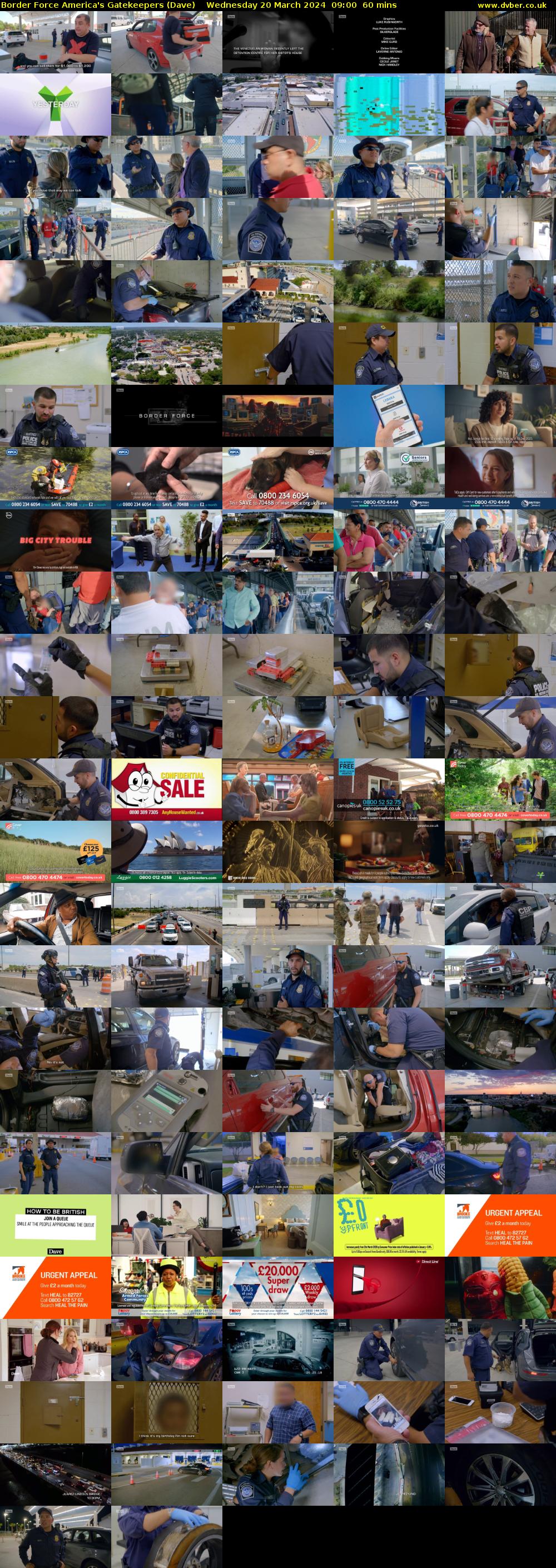 Border Force America's Gatekeepers (Dave) Wednesday 20 March 2024 09:00 - 10:00