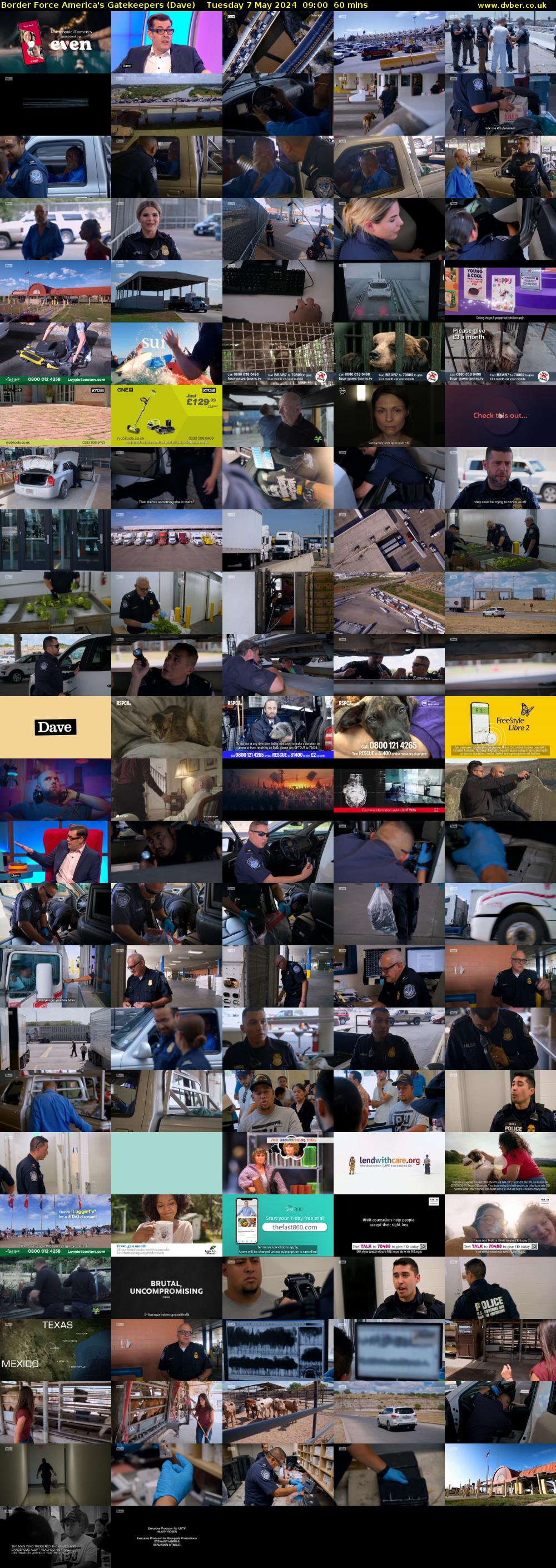 Border Force America's Gatekeepers (Dave) Tuesday 7 May 2024 09:00 - 10:00