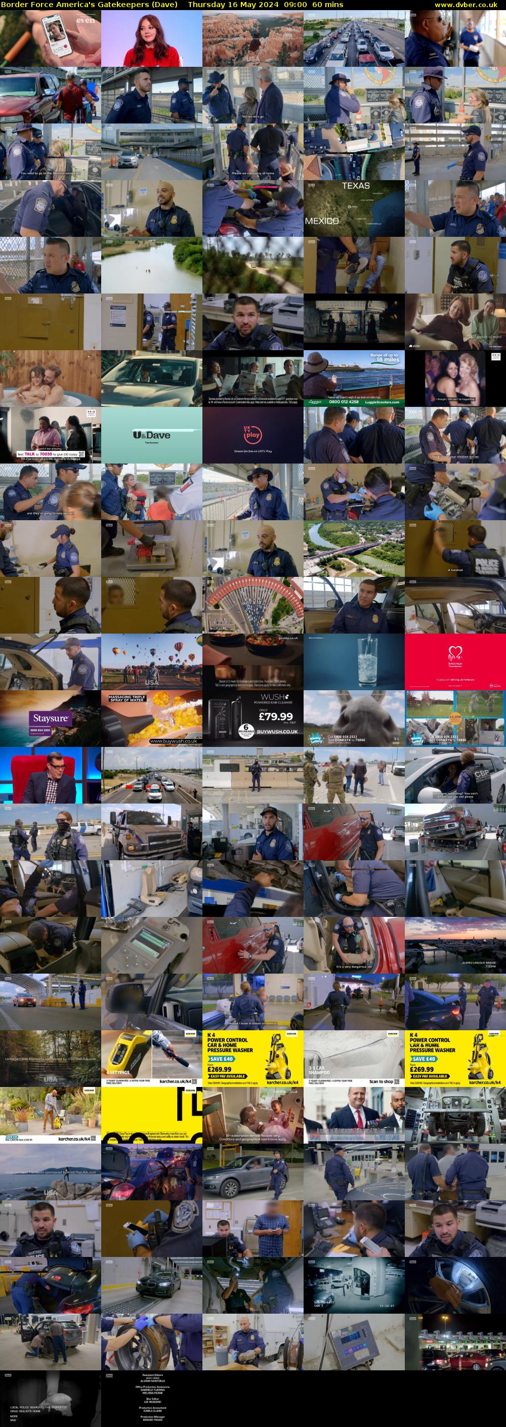 Border Force America's Gatekeepers (Dave) Thursday 16 May 2024 09:00 - 10:00