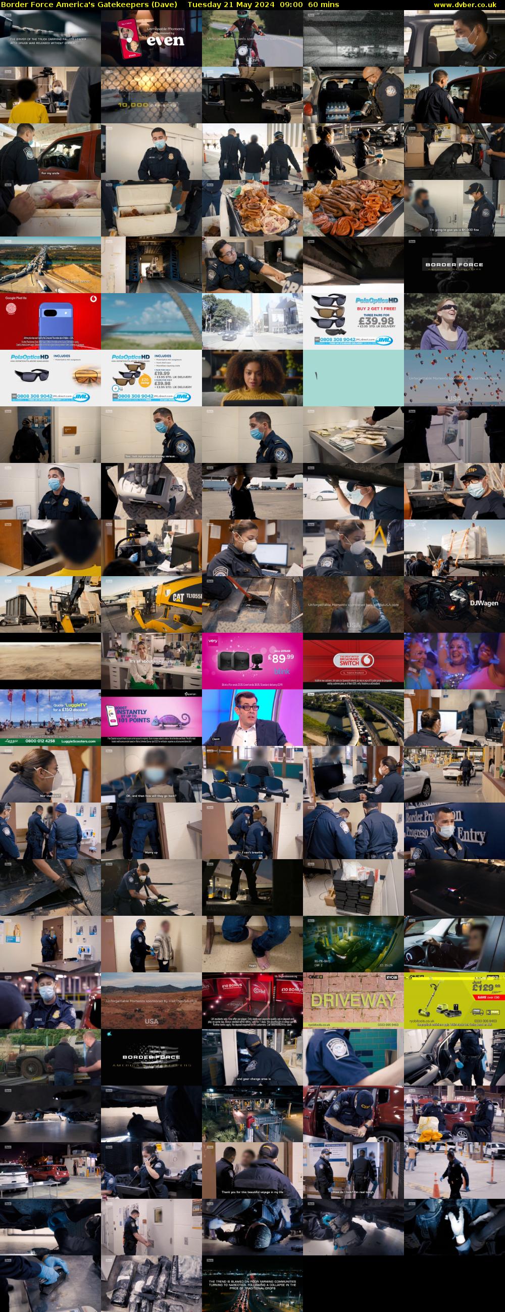Border Force America's Gatekeepers (Dave) Tuesday 21 May 2024 09:00 - 10:00