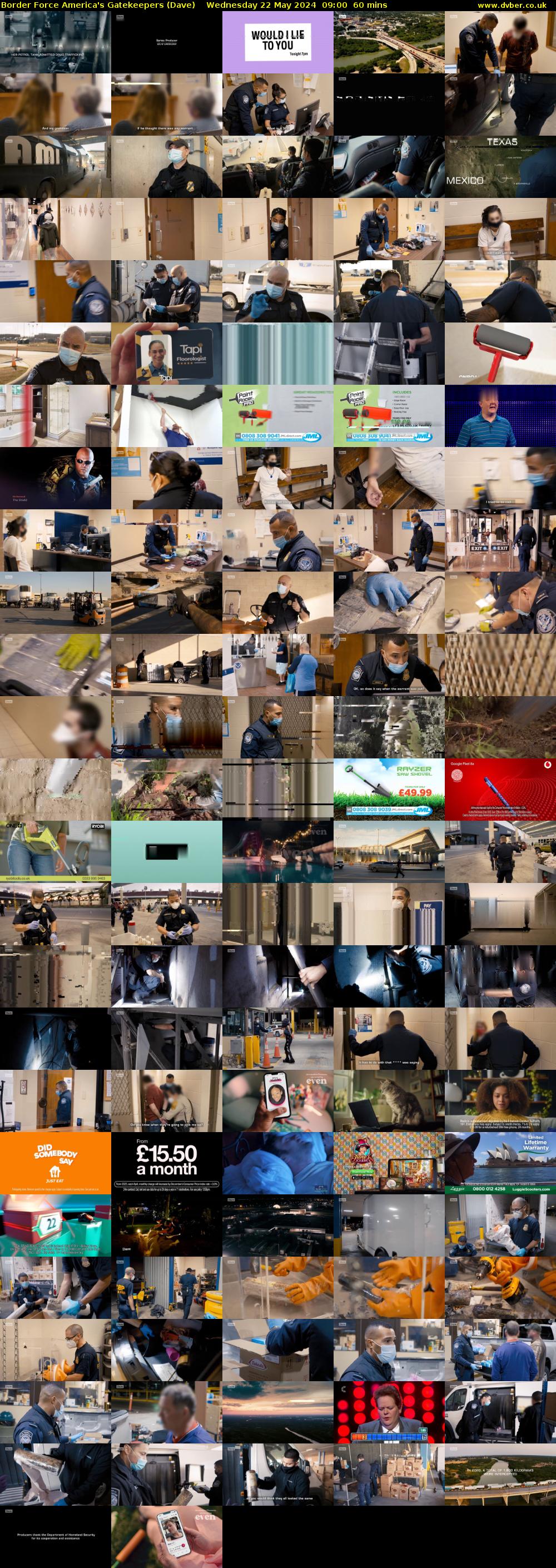 Border Force America's Gatekeepers (Dave) Wednesday 22 May 2024 09:00 - 10:00