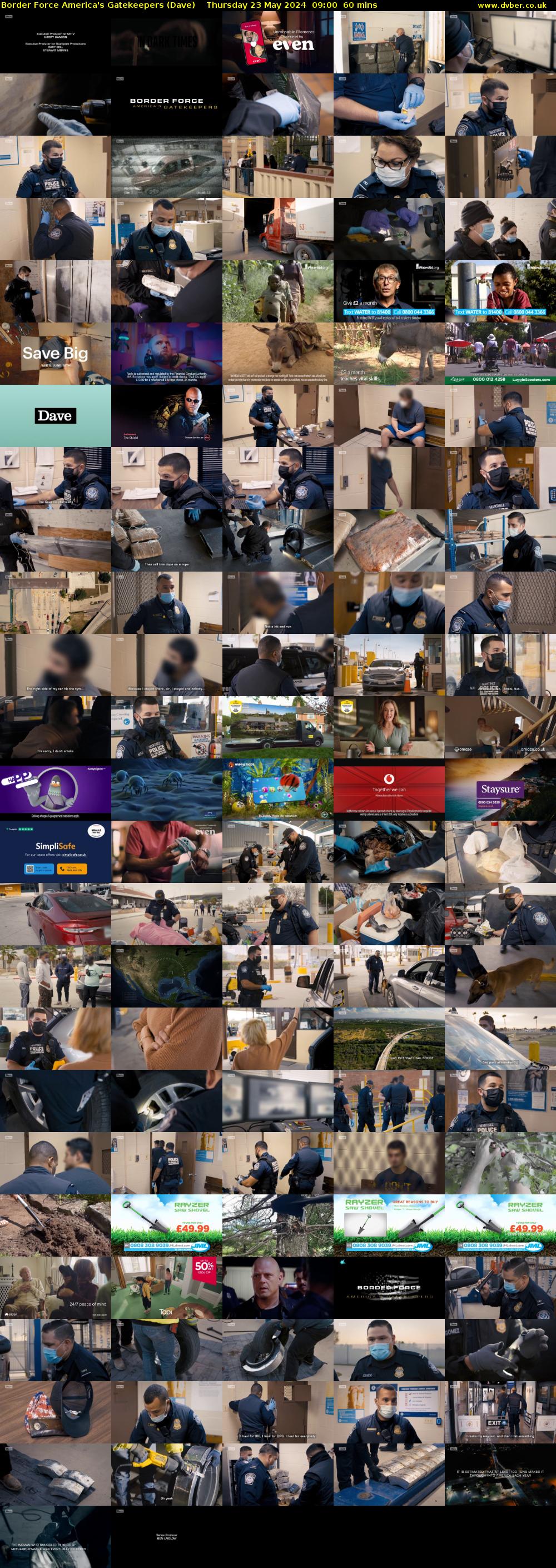 Border Force America's Gatekeepers (Dave) Thursday 23 May 2024 09:00 - 10:00