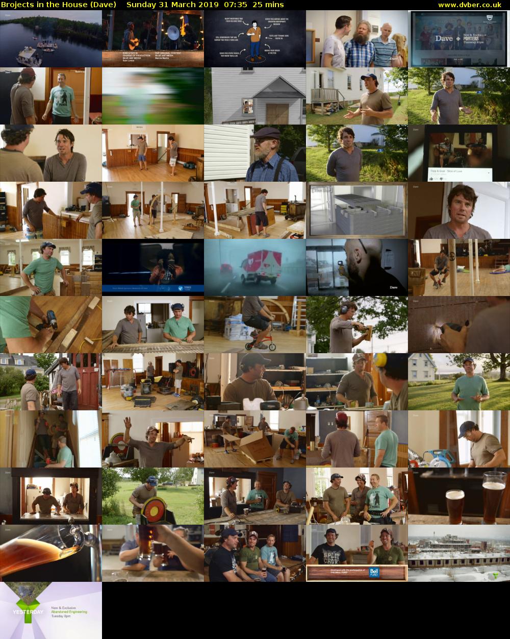 Brojects in the House (Dave) Sunday 31 March 2019 07:35 - 08:00