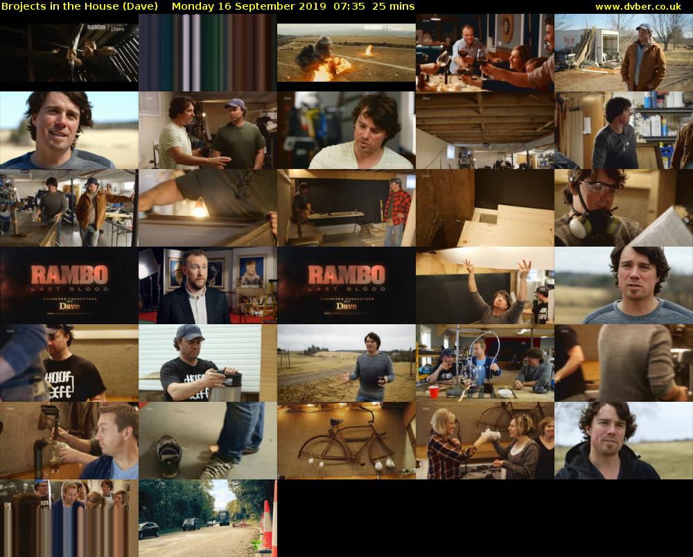 Brojects in the House (Dave) Monday 16 September 2019 07:35 - 08:00
