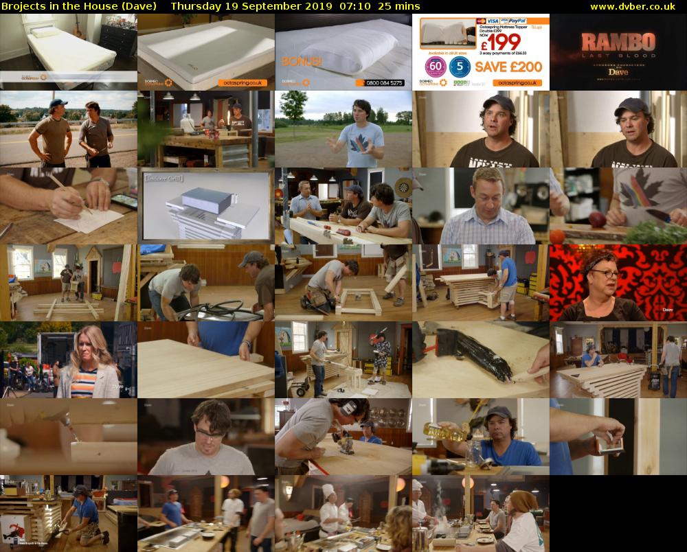 Brojects in the House (Dave) Thursday 19 September 2019 07:10 - 07:35