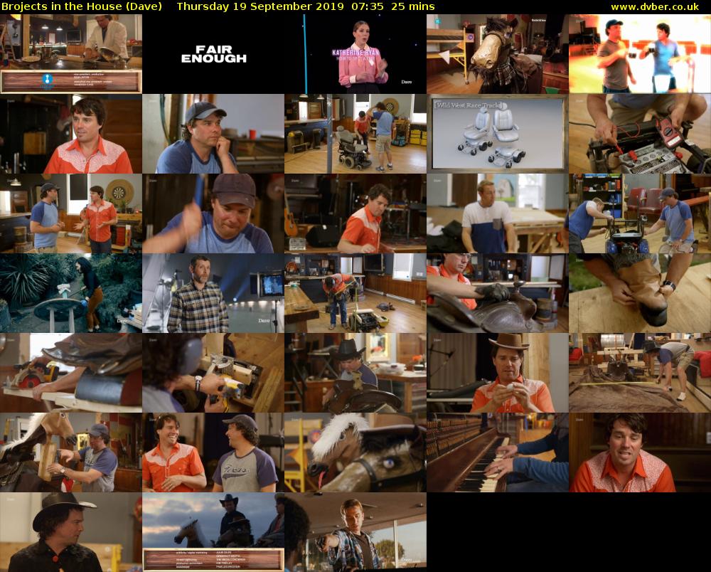 Brojects in the House (Dave) Thursday 19 September 2019 07:35 - 08:00