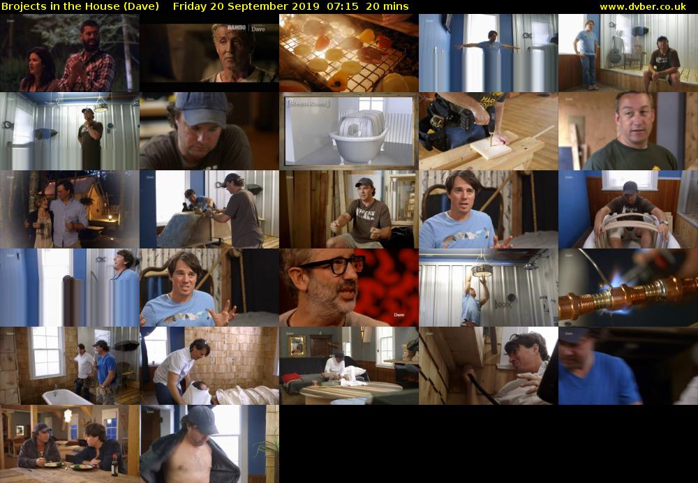 Brojects in the House (Dave) Friday 20 September 2019 07:15 - 07:35