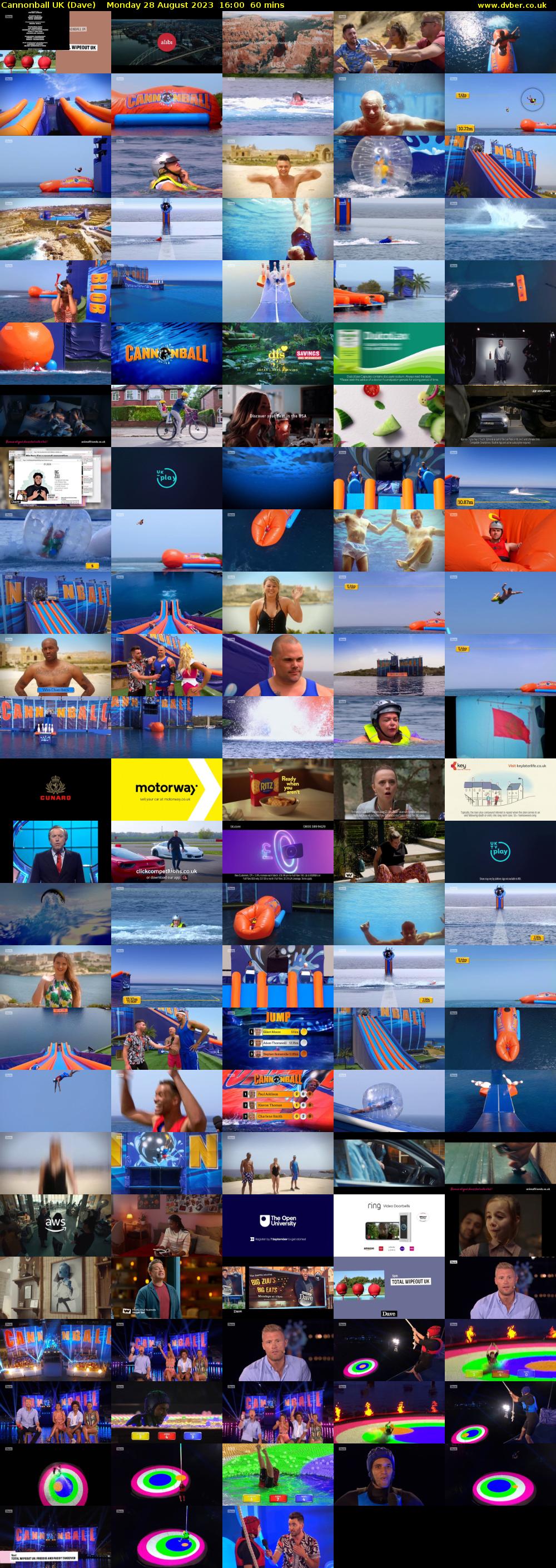 Cannonball UK (Dave) Monday 28 August 2023 16:00 - 17:00