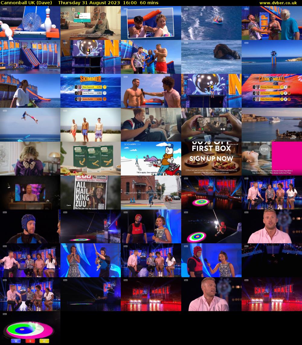 Cannonball UK (Dave) Thursday 31 August 2023 16:00 - 17:00