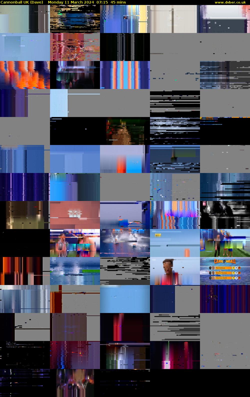Cannonball UK (Dave) Monday 11 March 2024 07:15 - 08:00