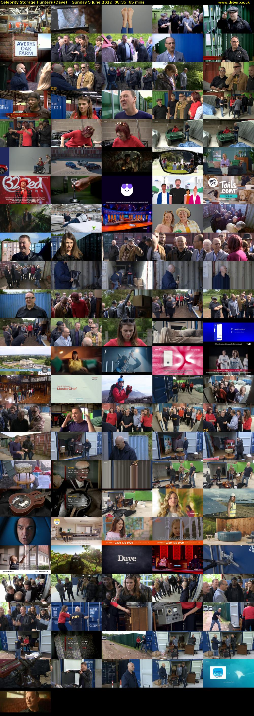 Celebrity Storage Hunters (Dave) Sunday 5 June 2022 08:35 - 09:40