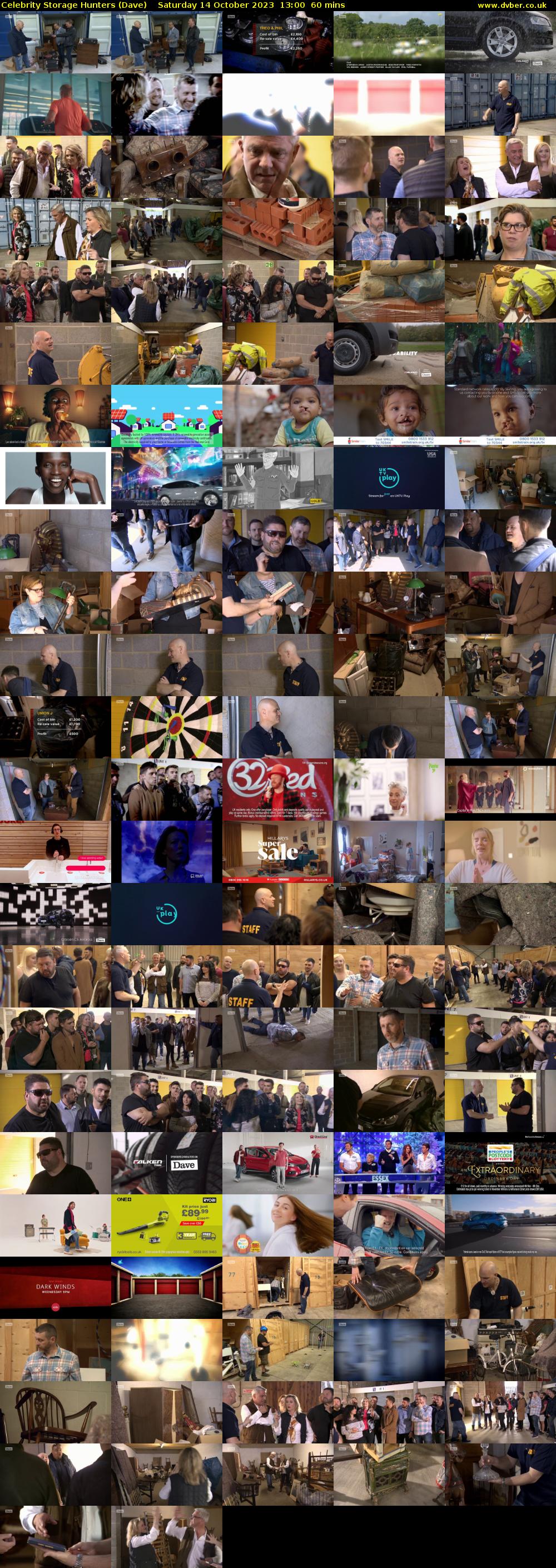 Celebrity Storage Hunters (Dave) Saturday 14 October 2023 13:00 - 14:00