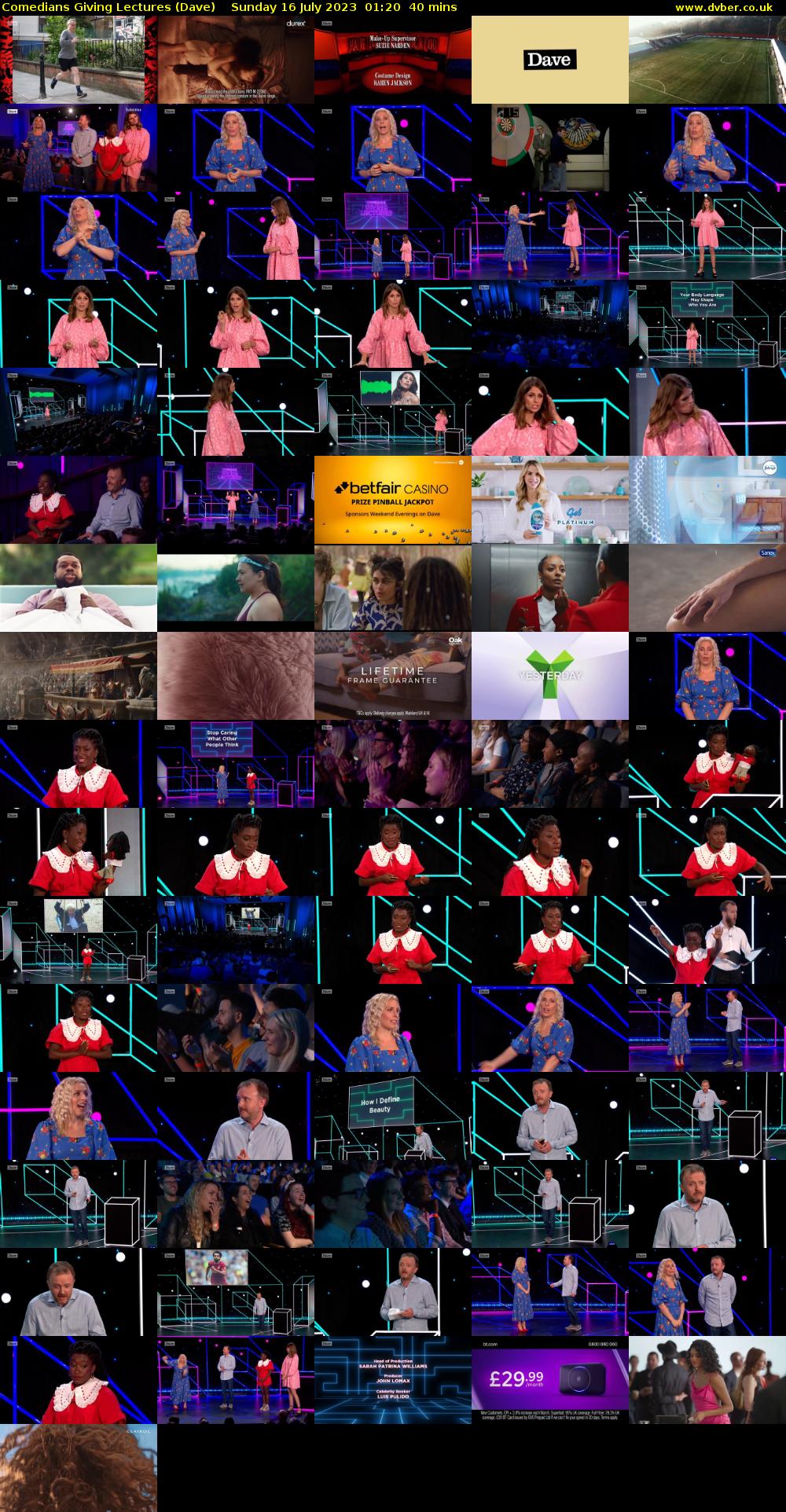 Comedians Giving Lectures (Dave) Sunday 16 July 2023 01:20 - 02:00