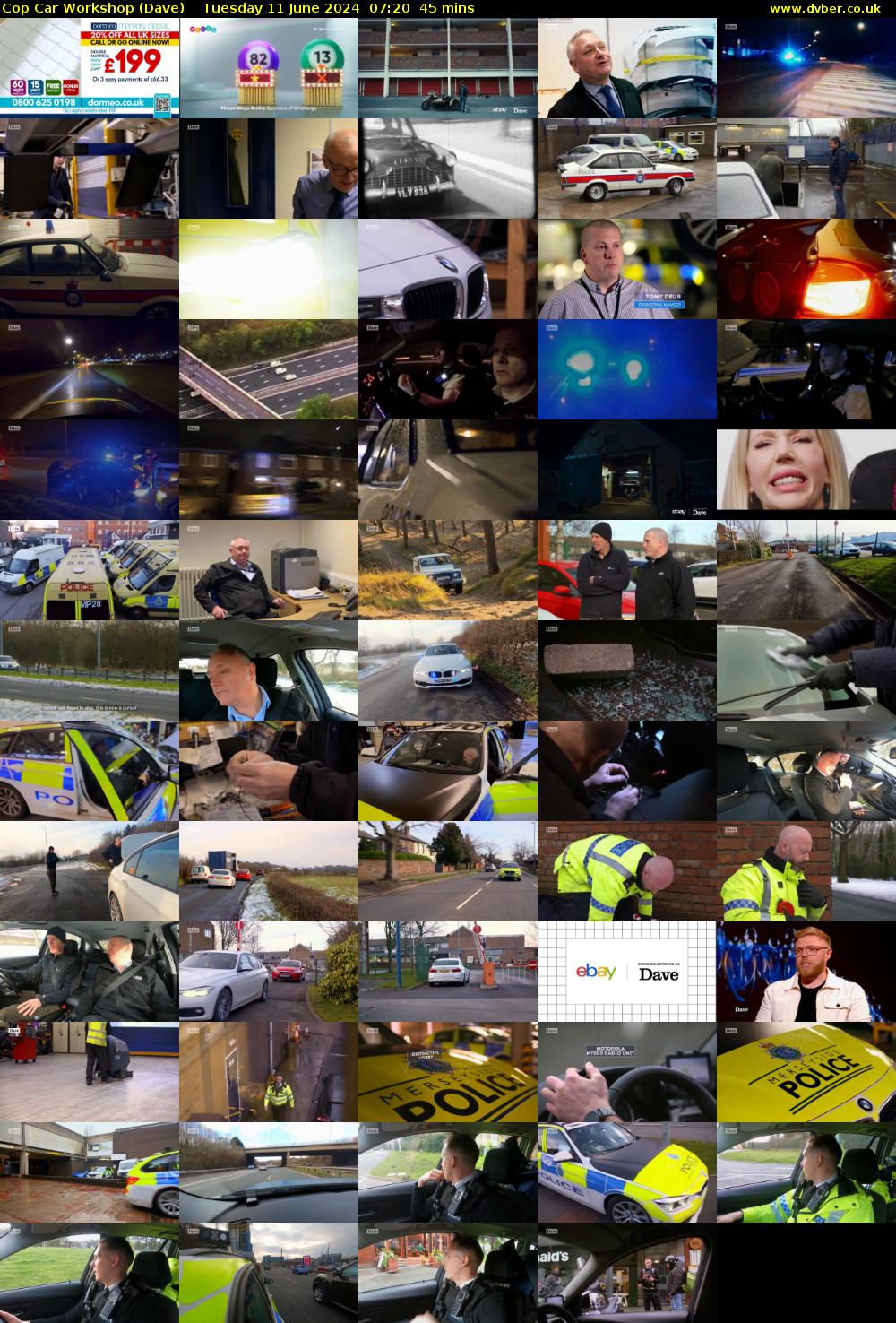 Cop Car Workshop (Dave) Tuesday 11 June 2024 07:20 - 08:05