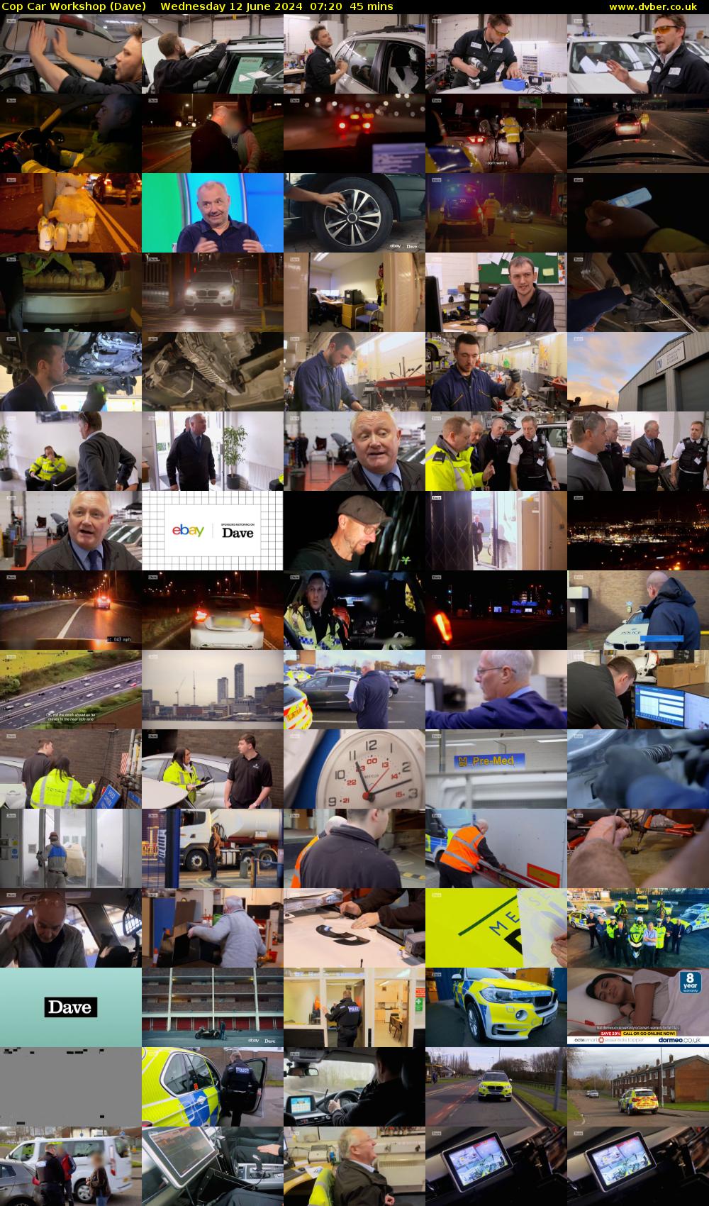 Cop Car Workshop (Dave) Wednesday 12 June 2024 07:20 - 08:05