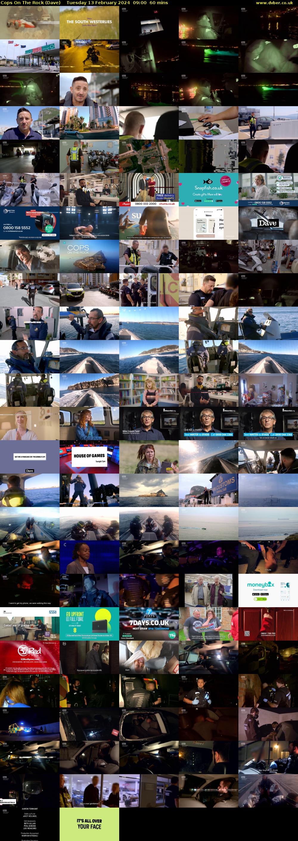 Cops On The Rock (Dave) Tuesday 13 February 2024 09:00 - 10:00