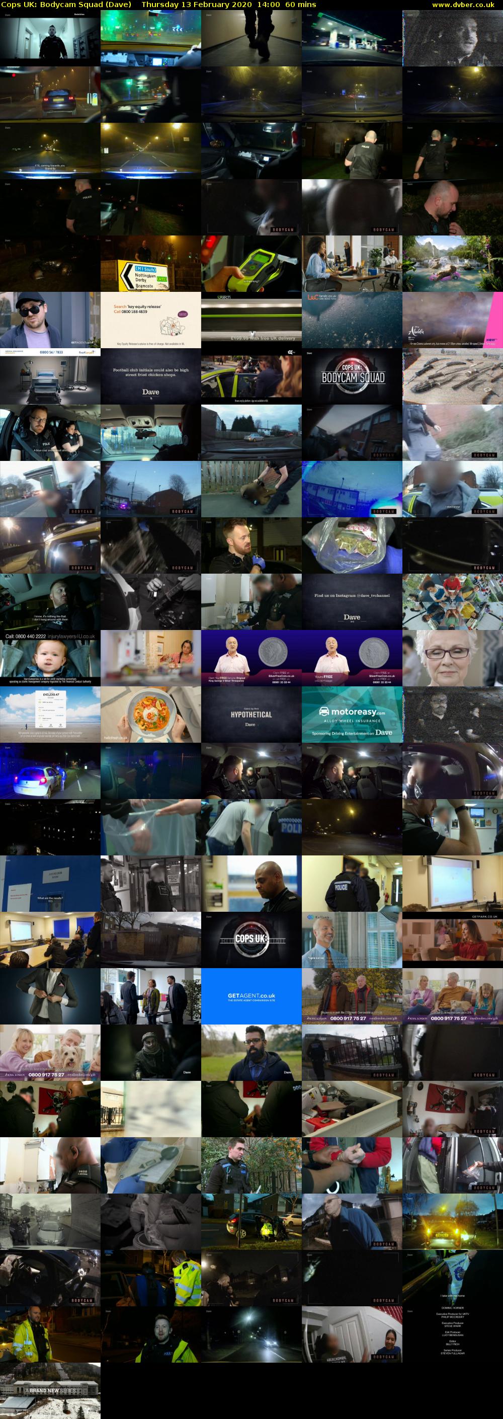 Cops UK: Bodycam Squad (Dave) Thursday 13 February 2020 14:00 - 15:00