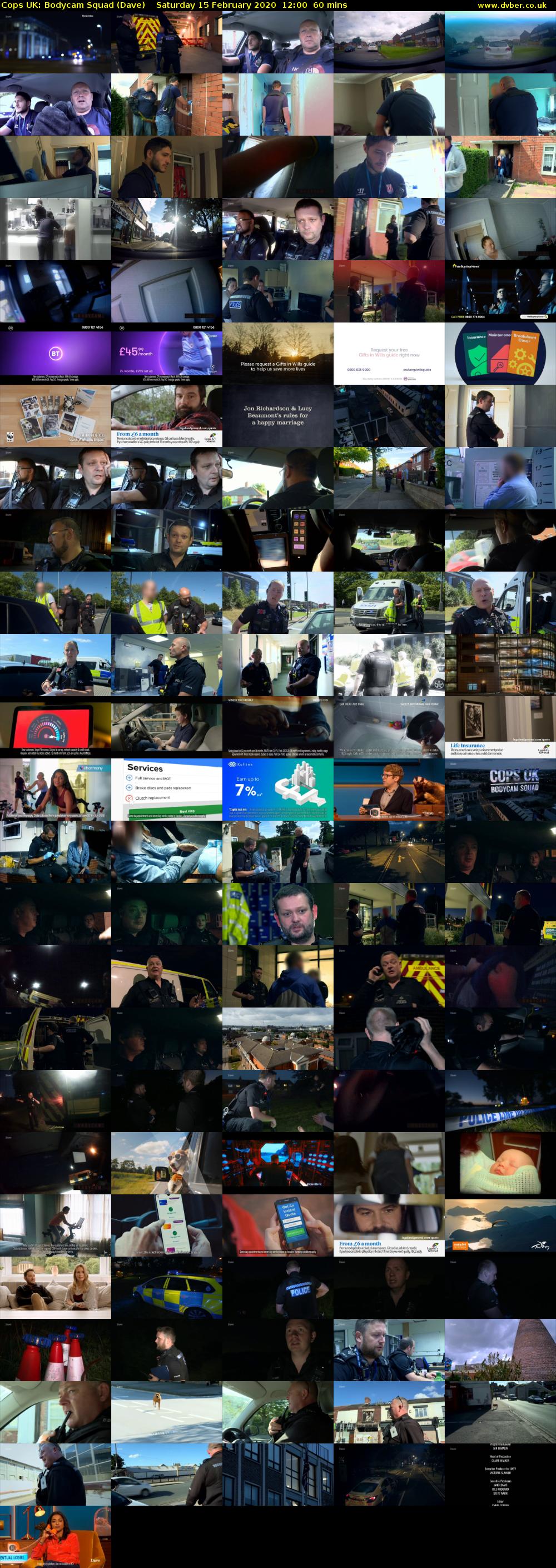 Cops UK: Bodycam Squad (Dave) Saturday 15 February 2020 12:00 - 13:00