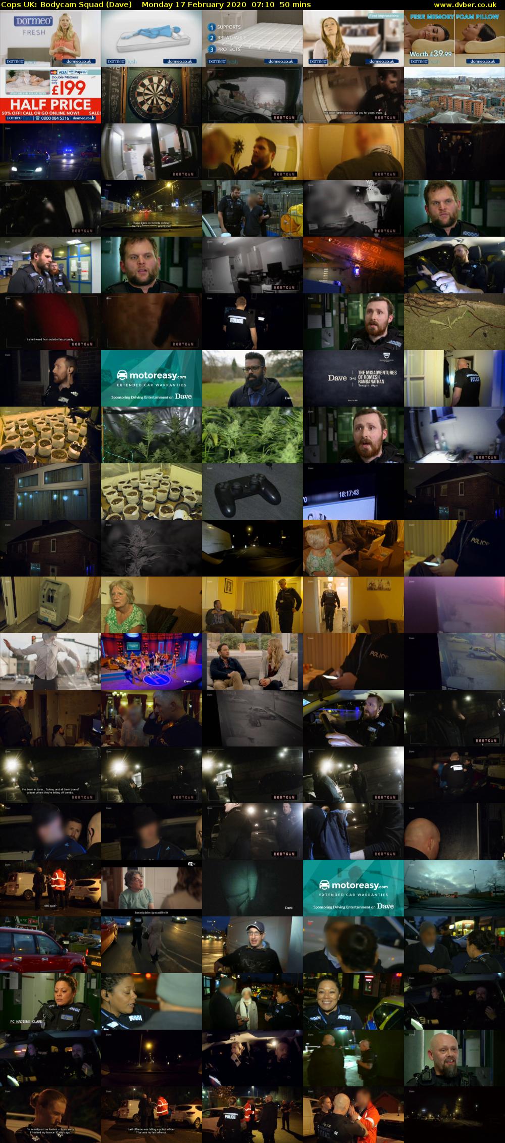 Cops UK: Bodycam Squad (Dave) Monday 17 February 2020 07:10 - 08:00