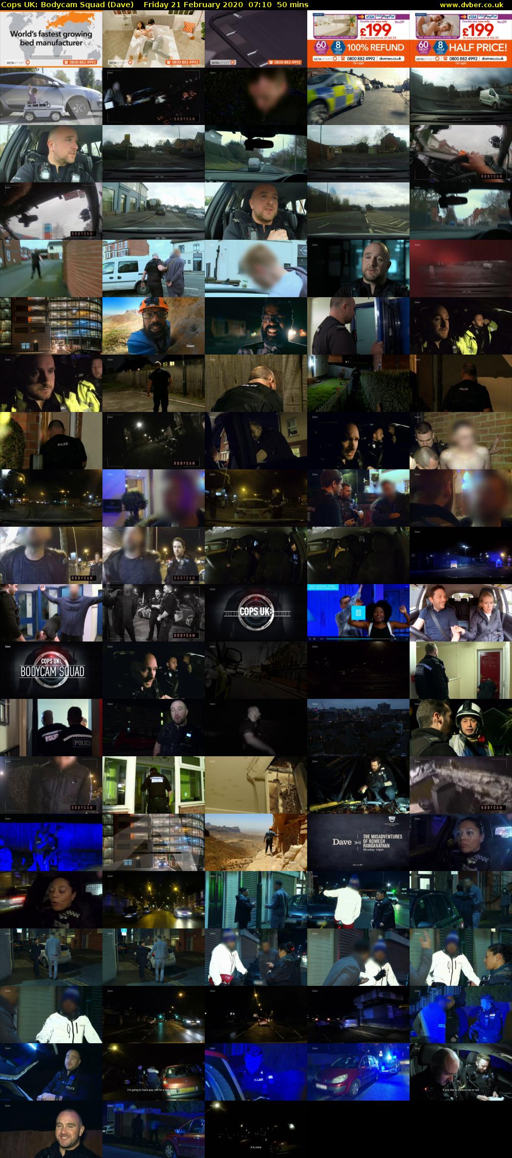 Cops UK: Bodycam Squad (Dave) Friday 21 February 2020 07:10 - 08:00