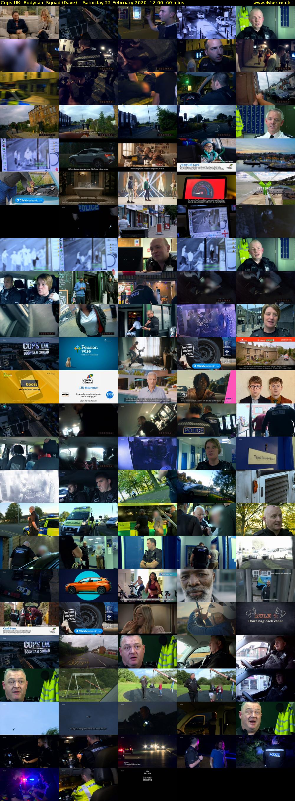 Cops UK: Bodycam Squad (Dave) Saturday 22 February 2020 12:00 - 13:00