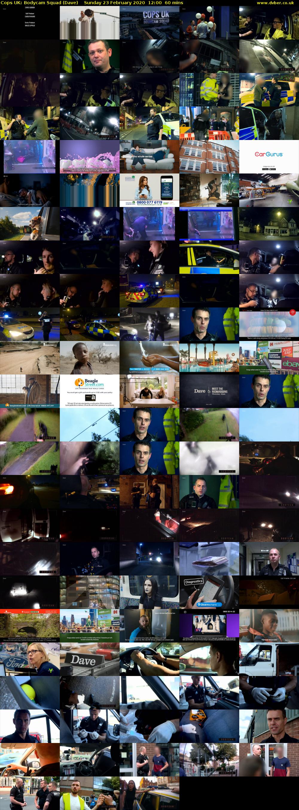 Cops UK: Bodycam Squad (Dave) Sunday 23 February 2020 12:00 - 13:00