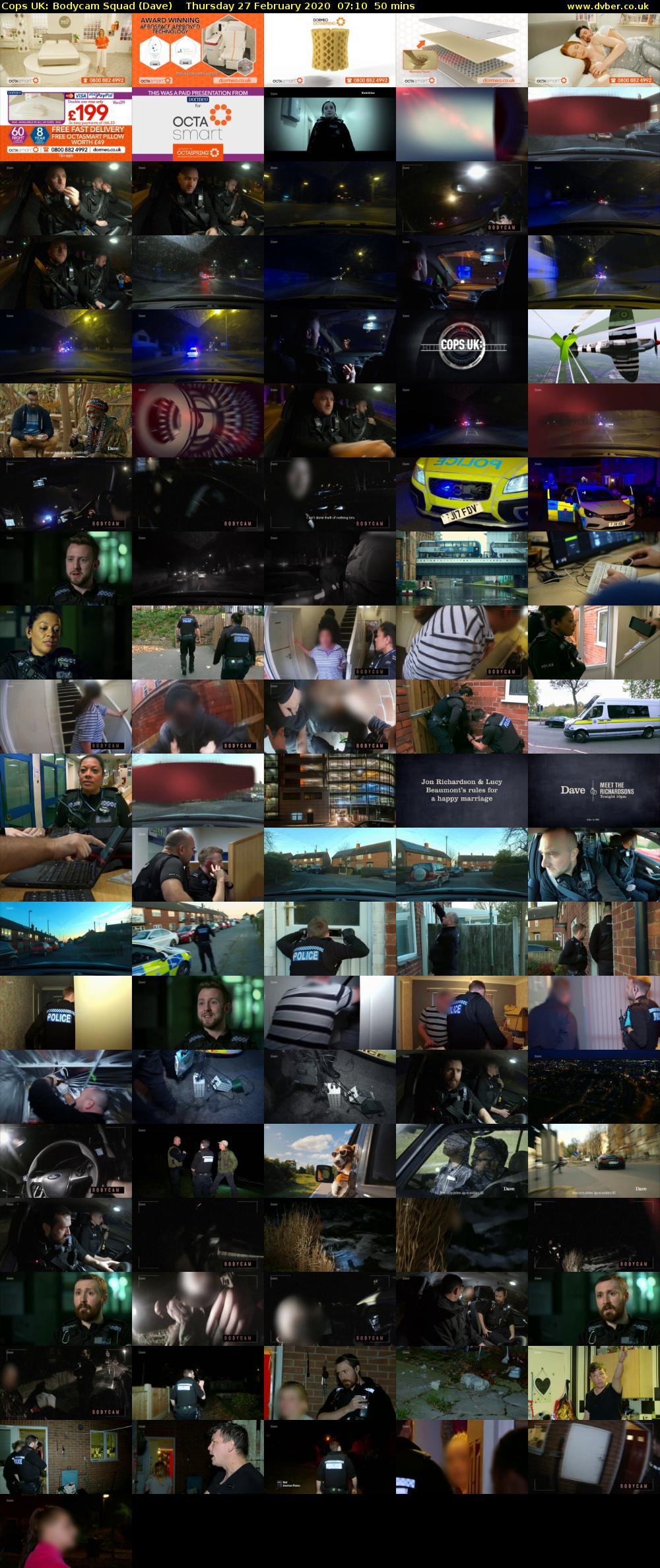 Cops UK: Bodycam Squad (Dave) Thursday 27 February 2020 07:10 - 08:00