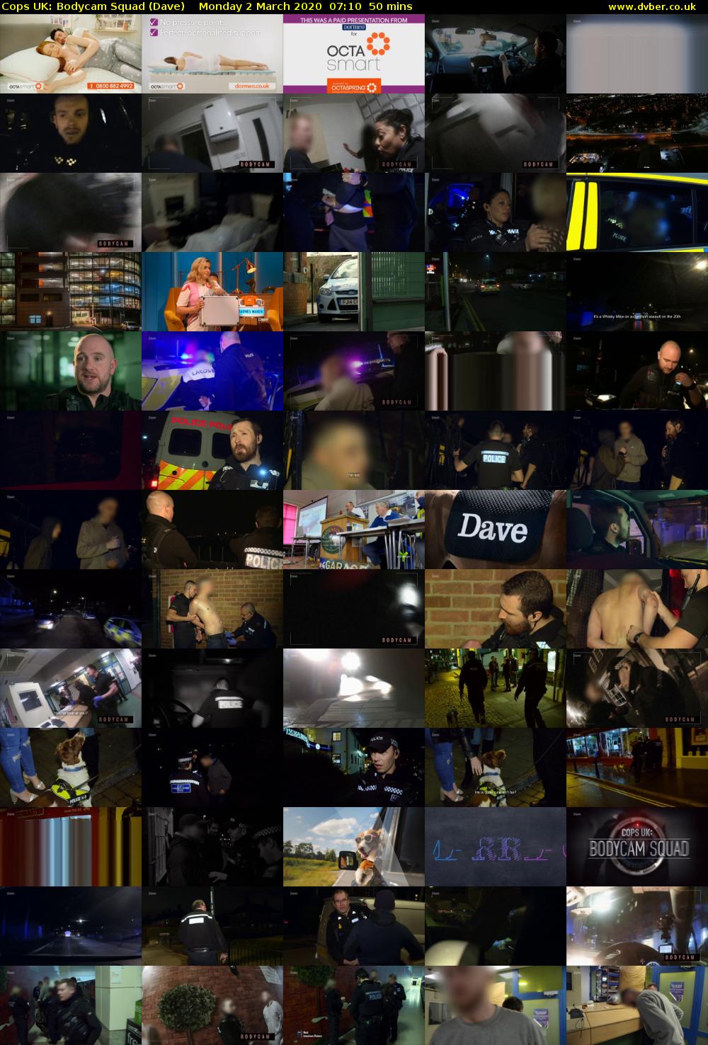 Cops UK: Bodycam Squad (Dave) Monday 2 March 2020 07:10 - 08:00