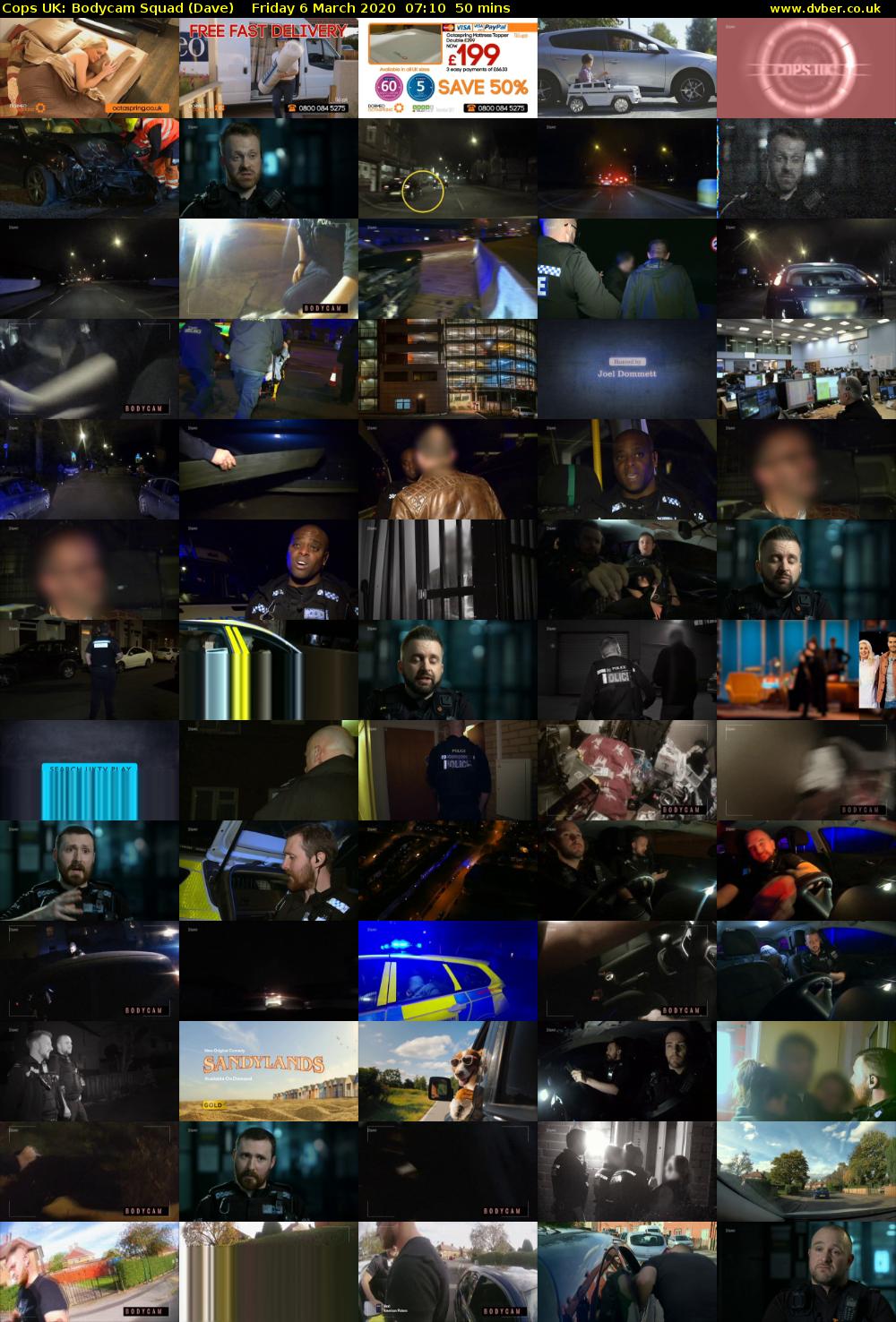 Cops UK: Bodycam Squad (Dave) Friday 6 March 2020 07:10 - 08:00
