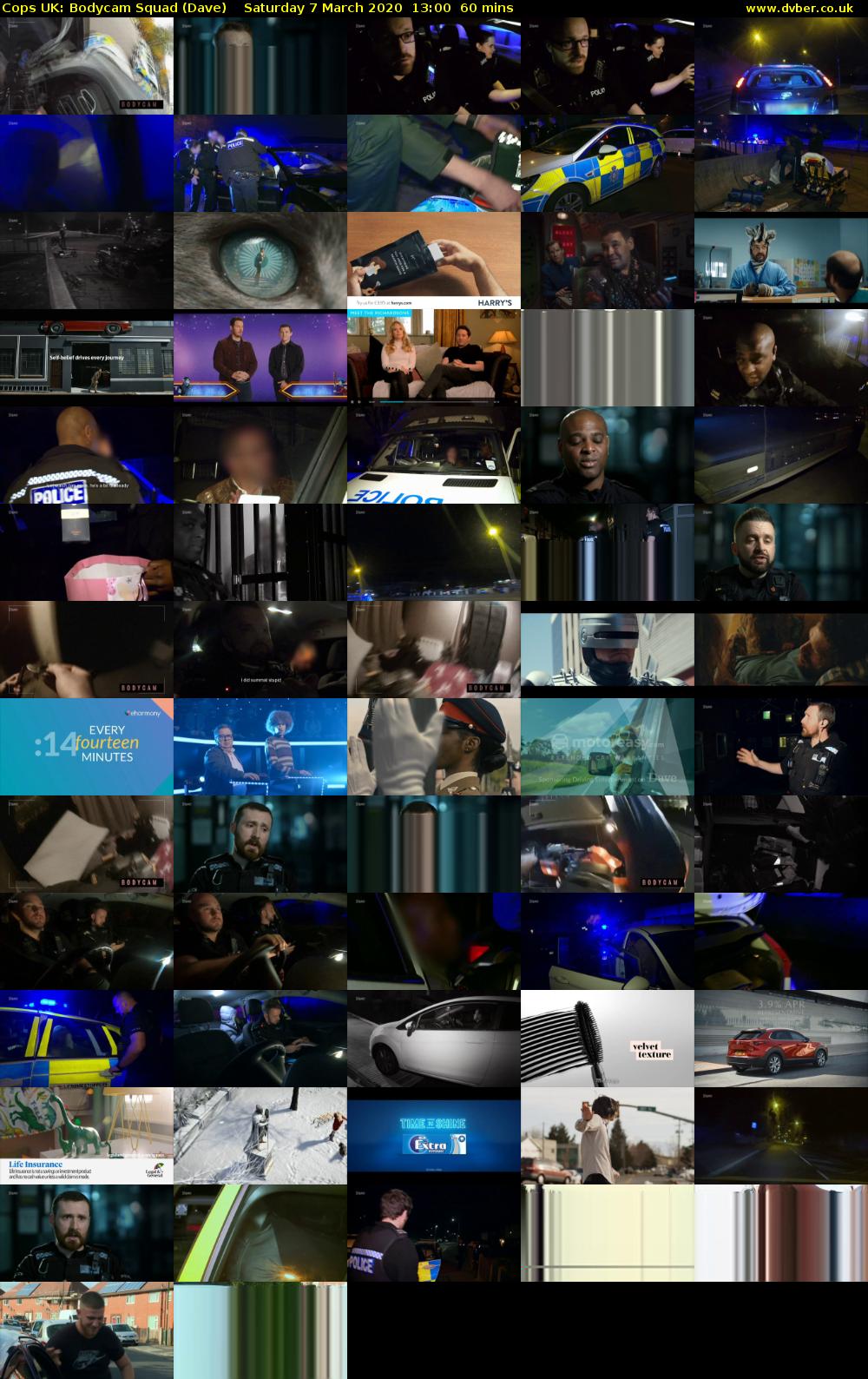 Cops UK: Bodycam Squad (Dave) Saturday 7 March 2020 13:00 - 14:00