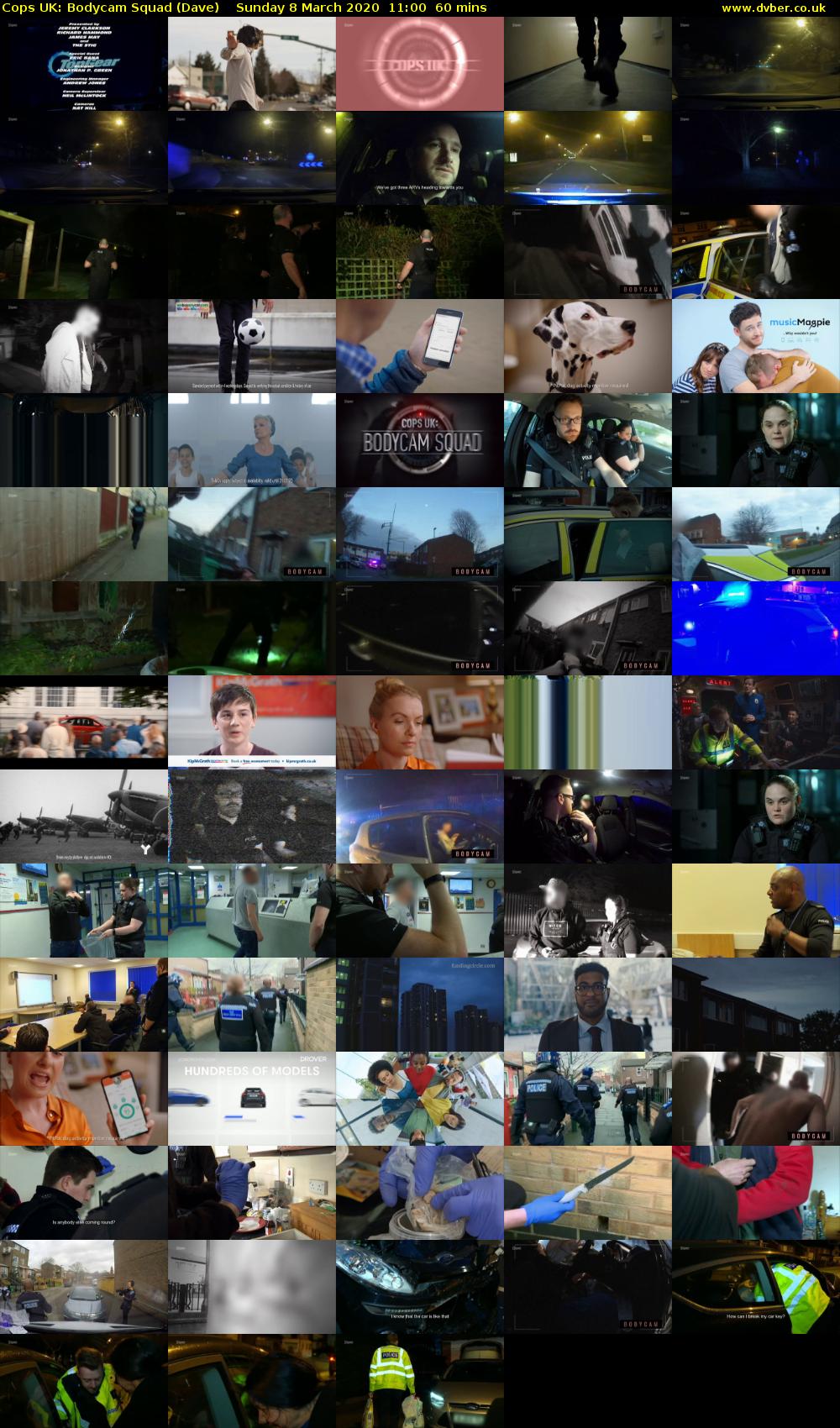 Cops UK: Bodycam Squad (Dave) Sunday 8 March 2020 11:00 - 12:00
