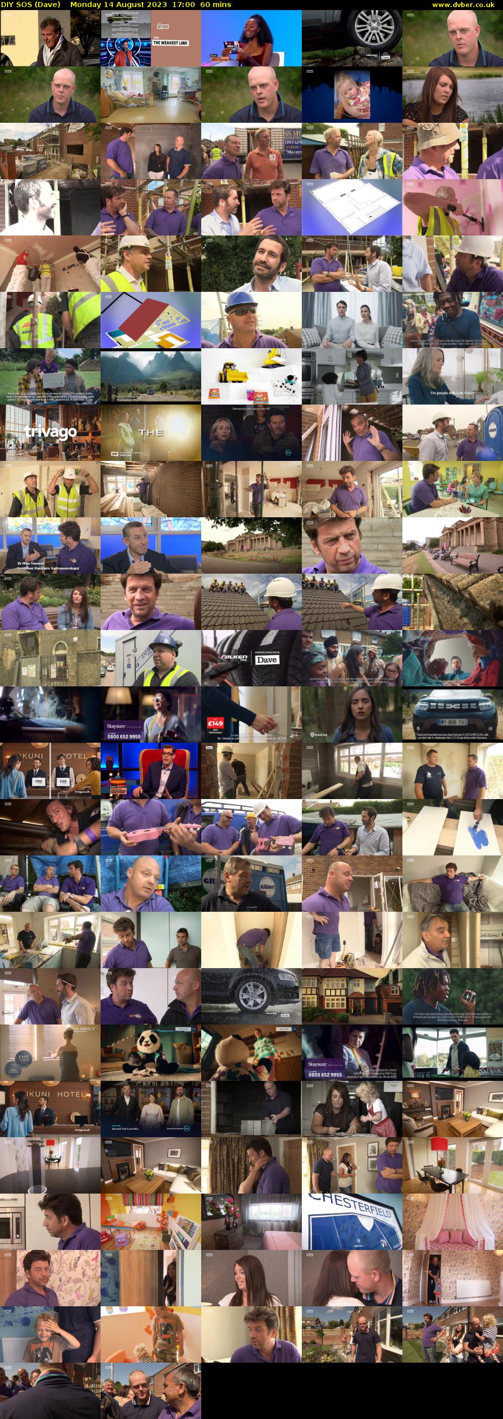 DIY SOS (Dave) Monday 14 August 2023 17:00 - 18:00