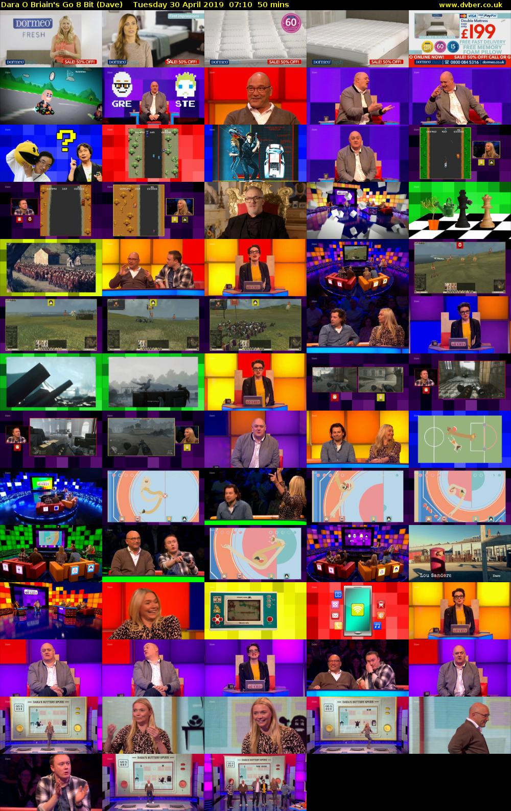 Dara O Briain's Go 8 Bit (Dave) Tuesday 30 April 2019 07:10 - 08:00