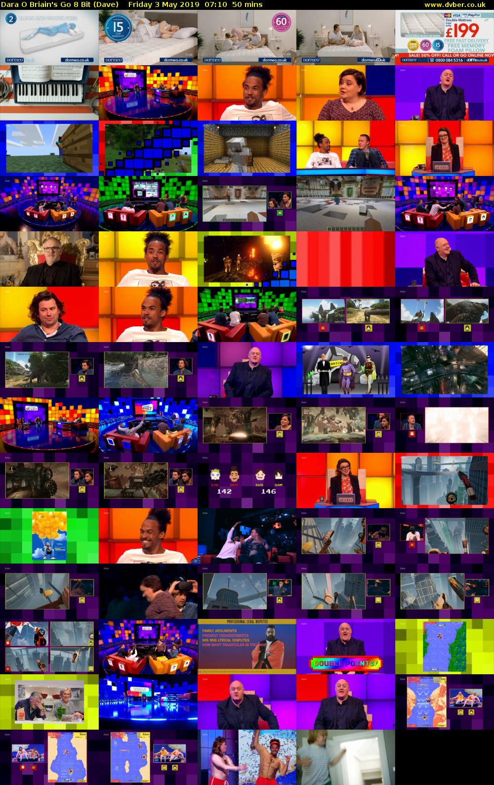 Dara O Briain's Go 8 Bit (Dave) Friday 3 May 2019 07:10 - 08:00