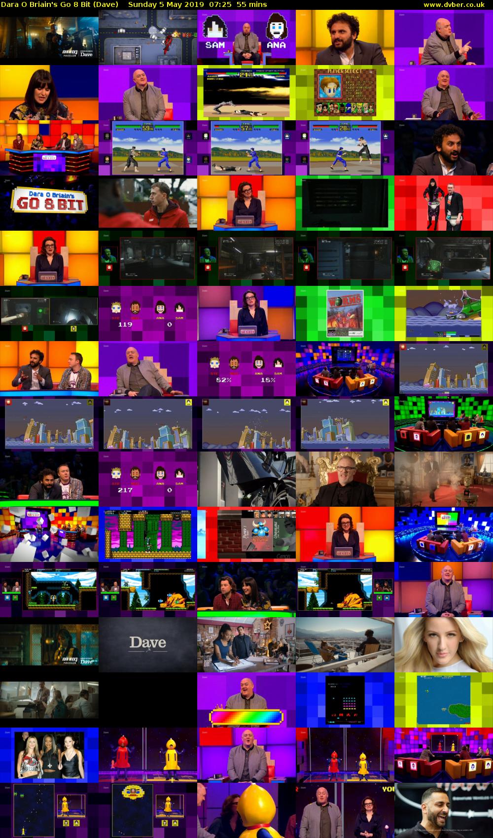Dara O Briain's Go 8 Bit (Dave) Sunday 5 May 2019 07:25 - 08:20