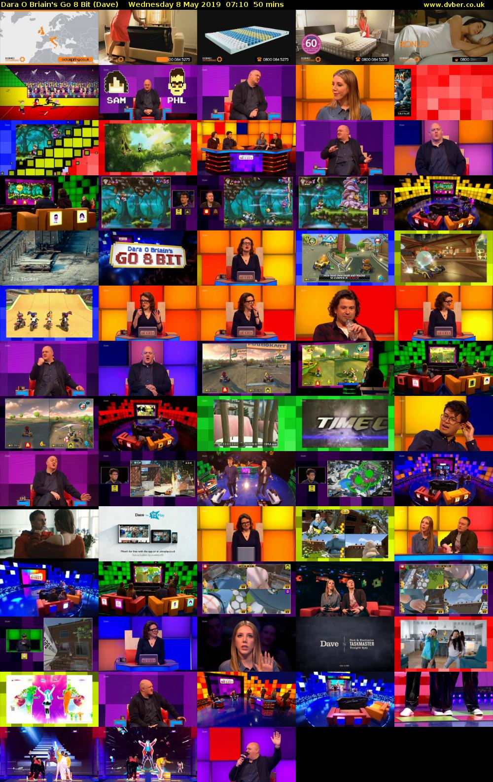 Dara O Briain's Go 8 Bit (Dave) Wednesday 8 May 2019 07:10 - 08:00