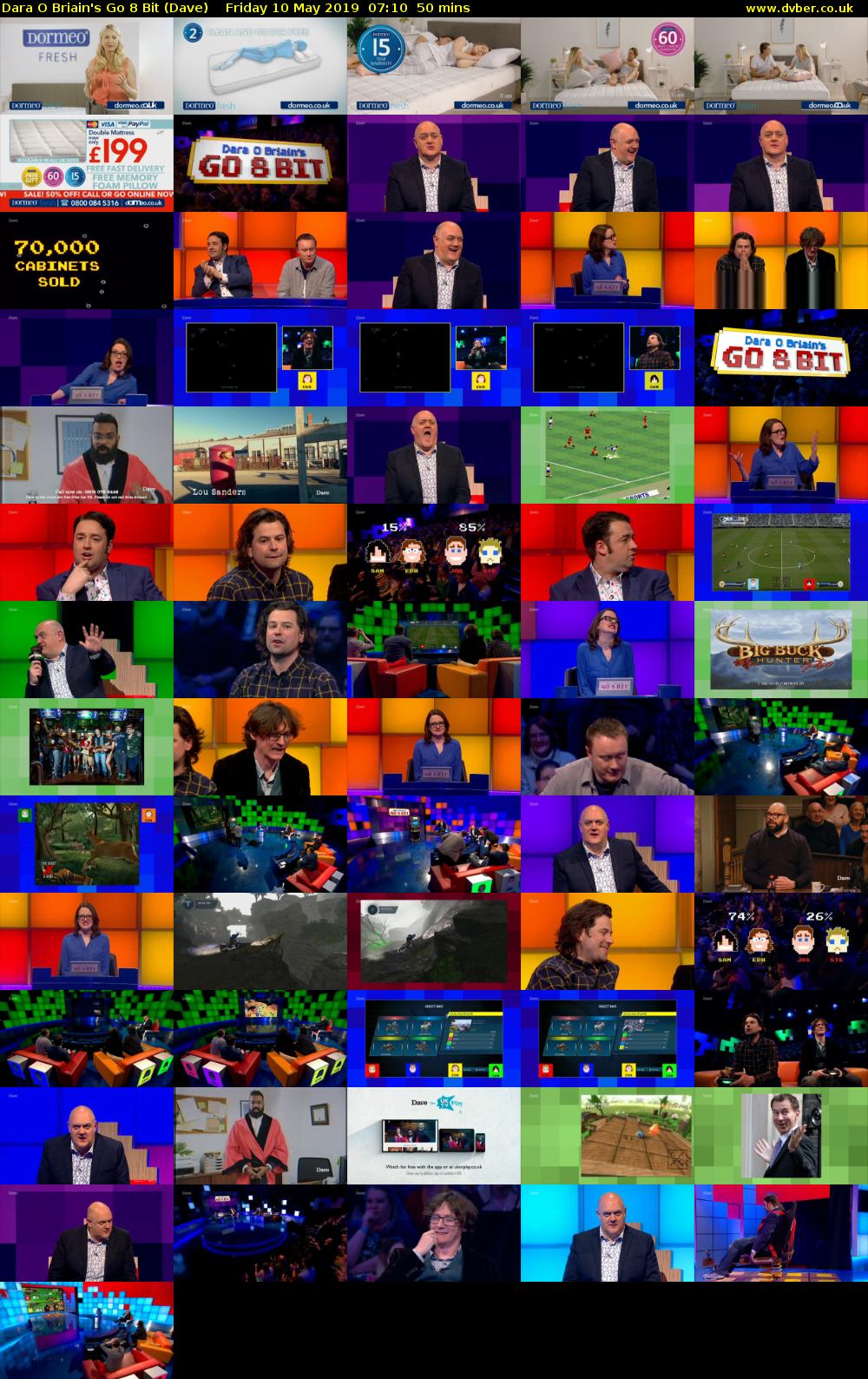 Dara O Briain's Go 8 Bit (Dave) Friday 10 May 2019 07:10 - 08:00