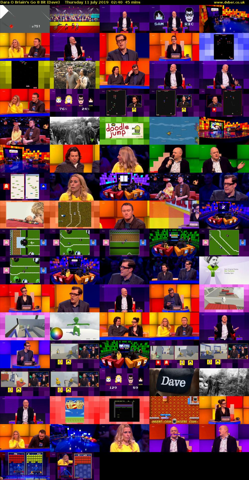 Dara O Briain's Go 8 Bit (Dave) Thursday 11 July 2019 02:40 - 03:25