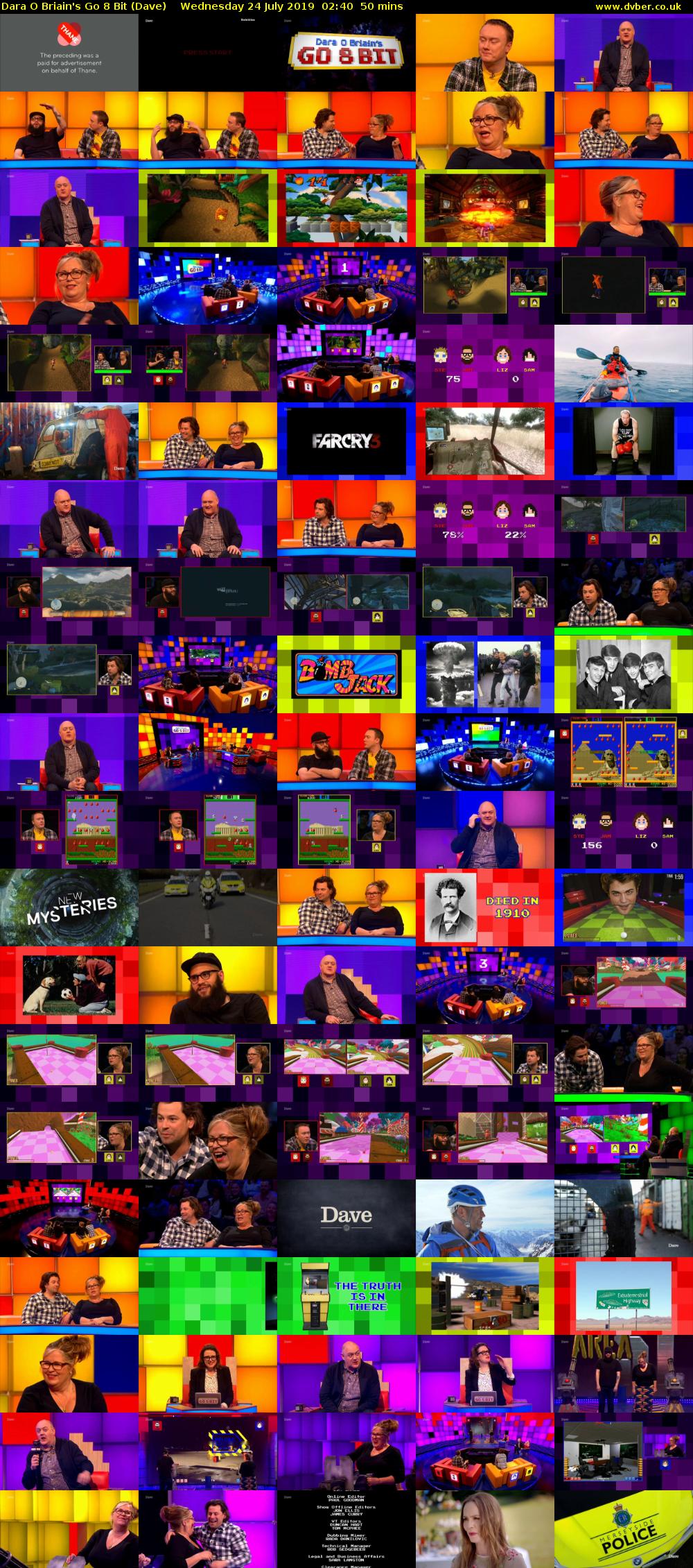 Dara O Briain's Go 8 Bit (Dave) Wednesday 24 July 2019 02:40 - 03:30