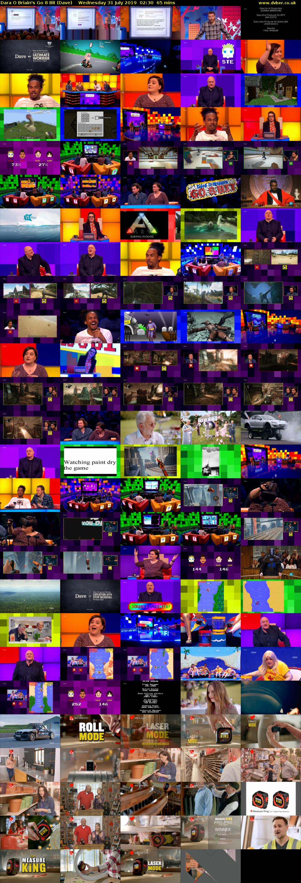 Dara O Briain's Go 8 Bit (Dave) Wednesday 31 July 2019 02:30 - 03:35