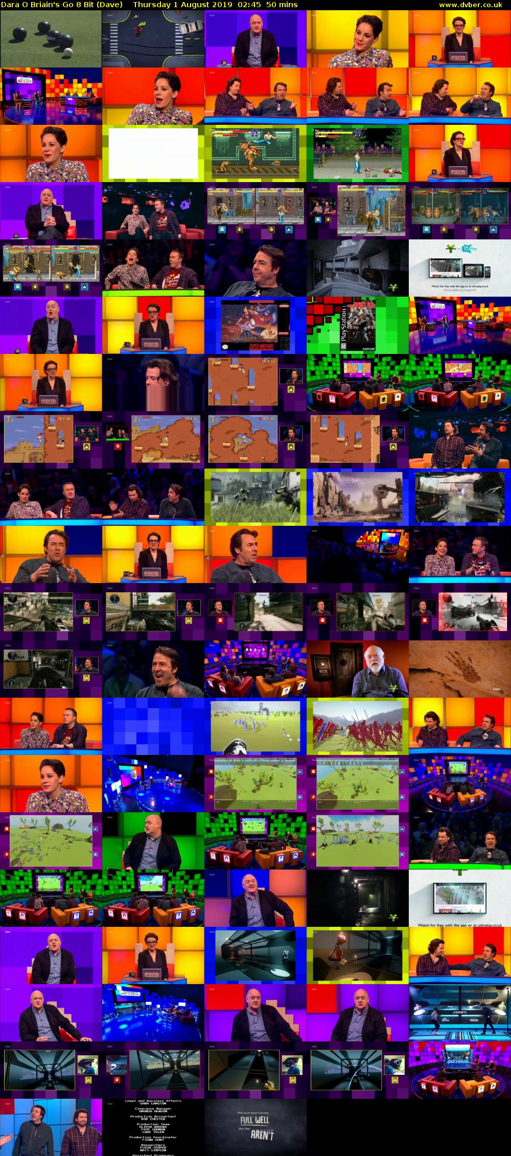 Dara O Briain's Go 8 Bit (Dave) Thursday 1 August 2019 02:45 - 03:35
