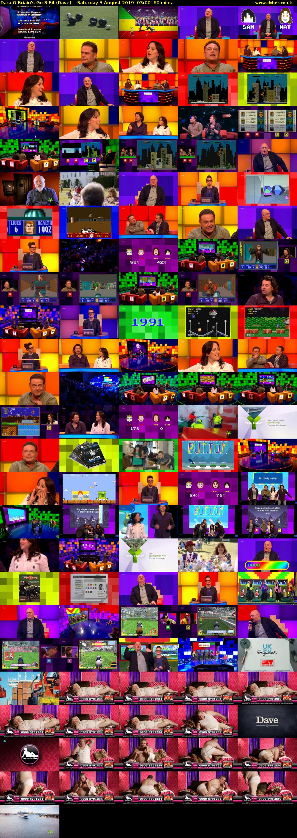 Dara O Briain's Go 8 Bit (Dave) Saturday 3 August 2019 03:00 - 04:00