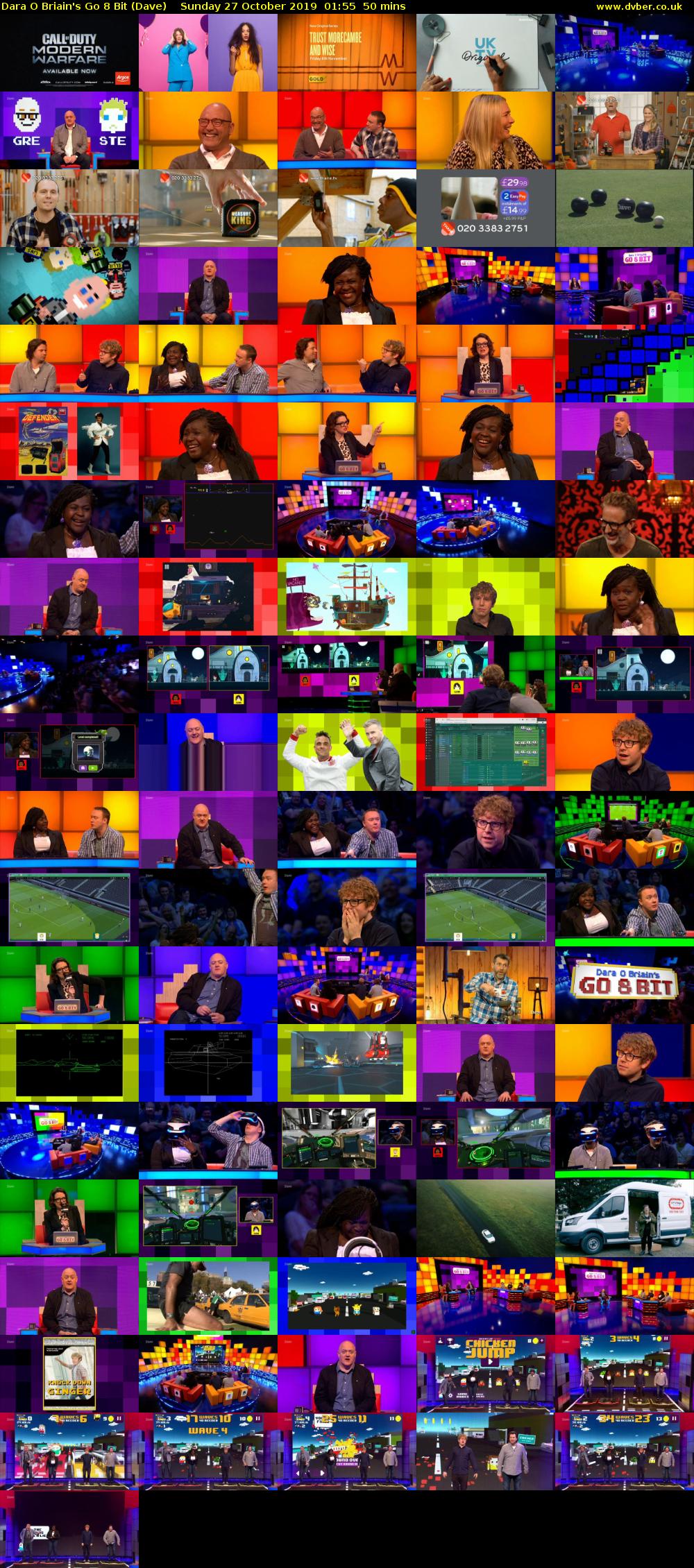 Dara O Briain's Go 8 Bit (Dave) Sunday 27 October 2019 01:55 - 02:45