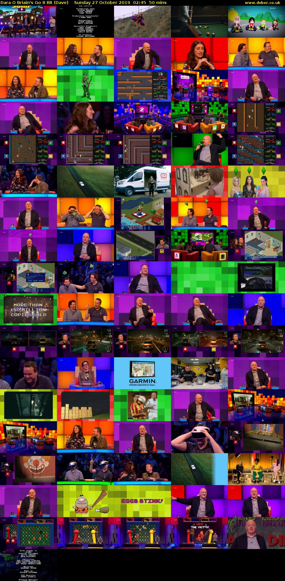 Dara O Briain's Go 8 Bit (Dave) Sunday 27 October 2019 02:45 - 03:35