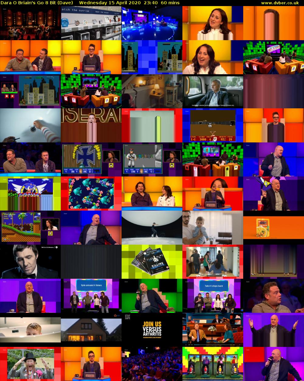 Dara O Briain's Go 8 Bit (Dave) Wednesday 15 April 2020 23:40 - 00:40