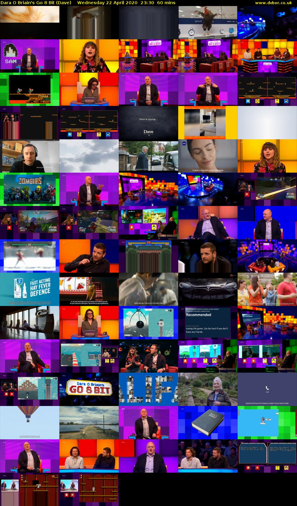 Dara O Briain's Go 8 Bit (Dave) Wednesday 22 April 2020 23:30 - 00:30