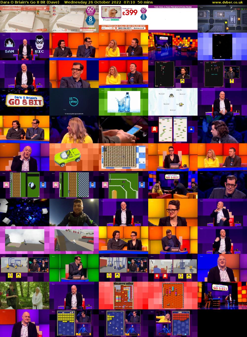 Dara O Briain's Go 8 Bit (Dave) Wednesday 26 October 2022 07:10 - 08:00